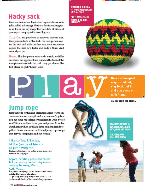 PLAY - HACKY SACK/JUMP ROPE ARTICLE